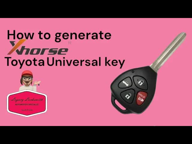 How To Generate Xhorse Toyota Universal Remote Head Key For 2006 Toyota RAV4